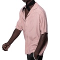 Chemise fine d&#39;été à col cubain pour hommes