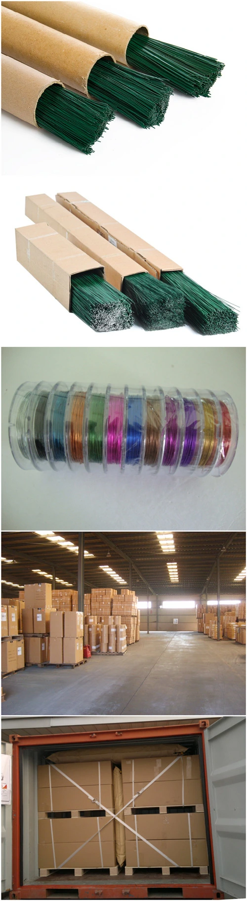 Green Straight Cut Colorful Floral Wire China Wholesale Amazon Low Price