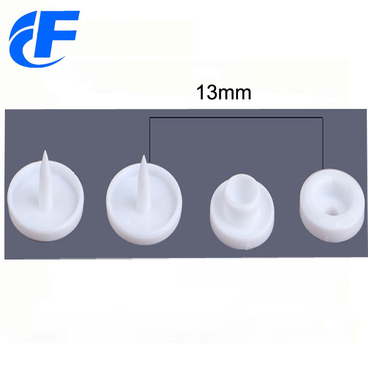 KAM white plastic snap button of best quality