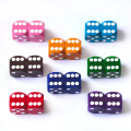 Bescon Colorful Solid Professional Precision Dice Round Corner 9/16" (14.3mm), Solid Colors Precision Backgammon Dice 14.3MM