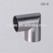 washroom partition hardware 90 degree stainless stee 32mm tube connector