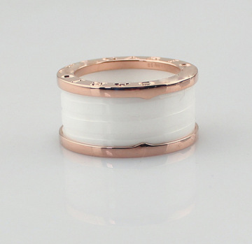 Fashion White Ceramics Spring Rings For Women