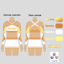 Custom all star cheerleading uniform for girls