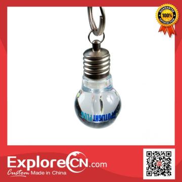 Customized bulb shape keychain for promotion