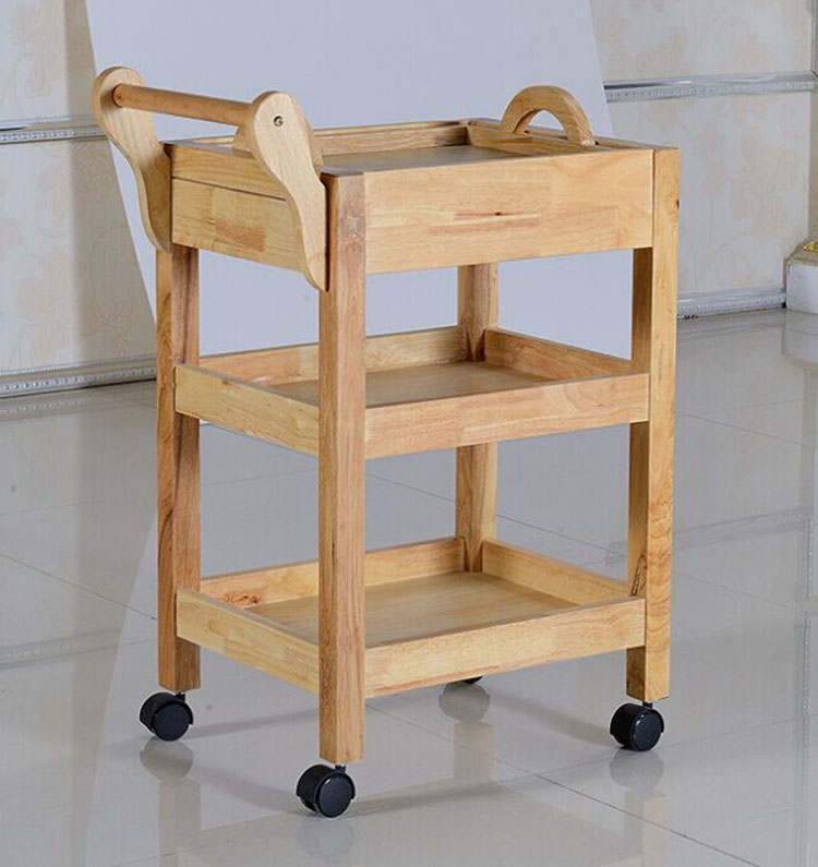 wood beauty salon trolley