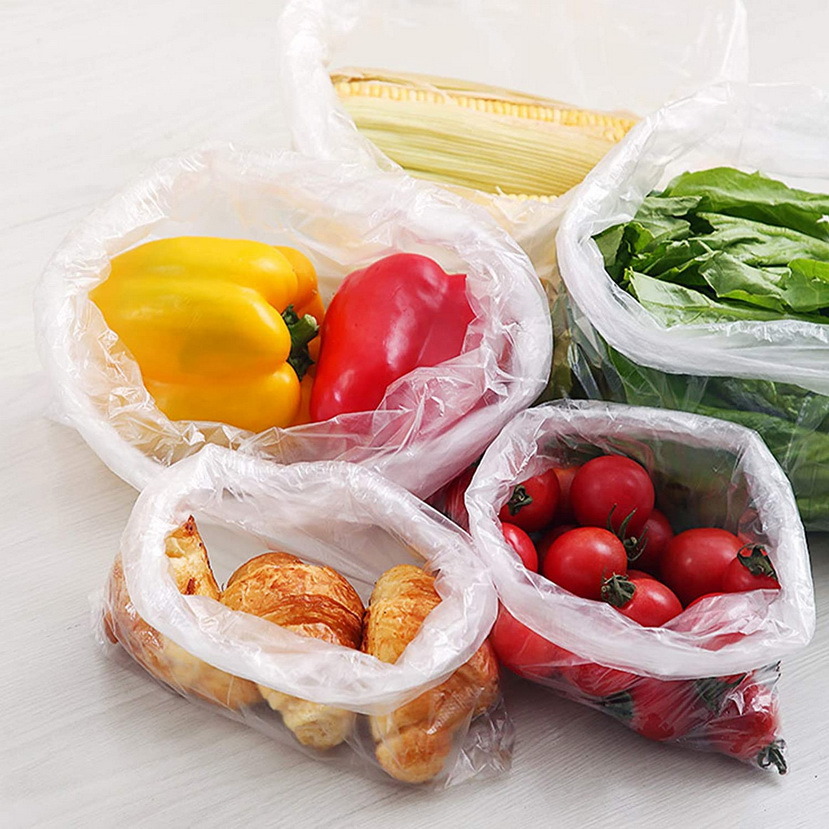 Customized Design Plastic Packing Flat Produce Bag On Roll