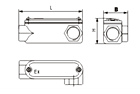 Saipwell/Saip explosion proof junction box enclosure panel Die Casting Aluminium round electrical junction box