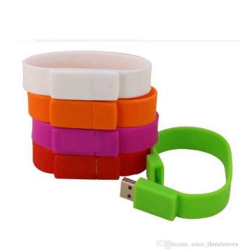 Heißer verkauf armband usb flash drive slap armband usb silikon usb armband