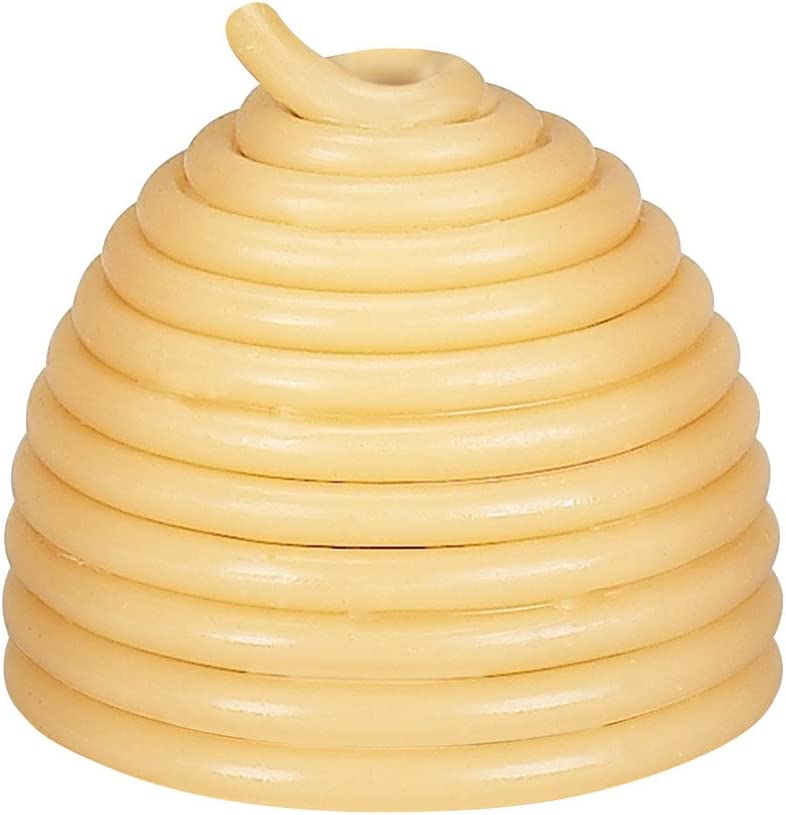 50-Hour Natural Beeswax Beehive Candles with Cotton Wick