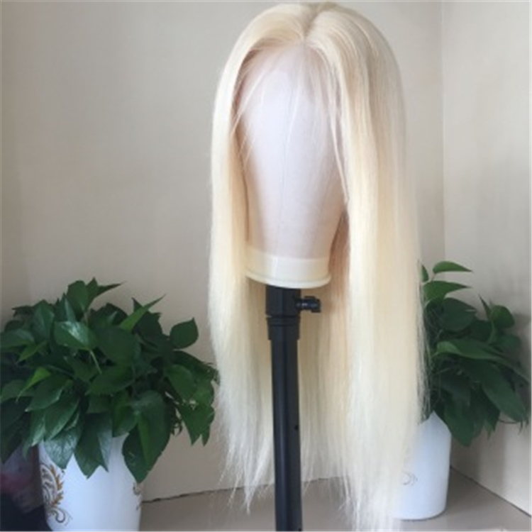 Best Quality 613 Lace Front Wig Raw Virgin Russian Cuticle Aligned Human Hair Blonde Wigs