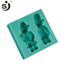 New product silicon rubber cake mold lovely baby bear silicon mold making cake