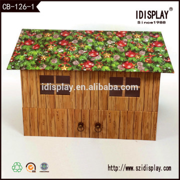 Customized 2 layer house shape cardboard box gift box for kids