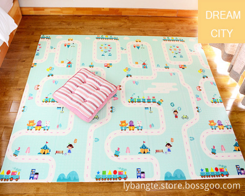 Round Soft Cotton Baby Crawling floor carpet Washable