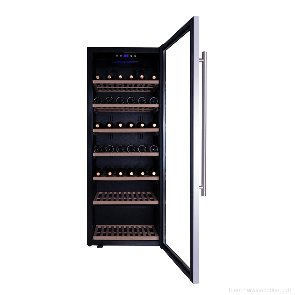 Suuri avaruusvapaasti seisonta192 pullot viininjäähdytin jääkaappi
