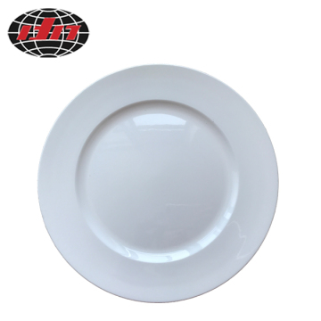 Solid White Plastic Charger Plate