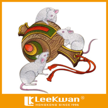 Chinese Zodiac Design Rat Sign Logo Embroidery Patch