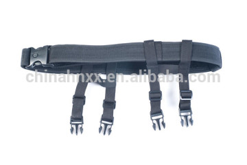 plastic buckle nylon military/police belt pouches attached belt