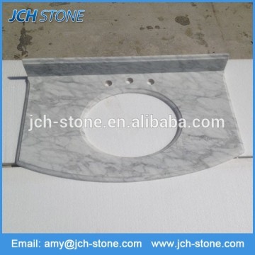 White custom marble slate countertop