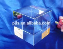 clear 3d laser etched crystal cube solid glass cube for engraved wholesale