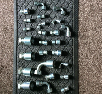 Union-one piece Hydraulic Hose Crimp Elbow Fittings