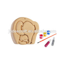 3D wooden craft puzzle elephants