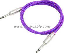 DBS Series Instrument Guitar Cable Jack to Jack Purple Braided