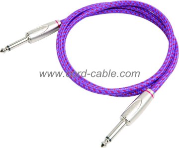 DBS Series Instrument Guitar Cable Jack to Jack Purple Braided