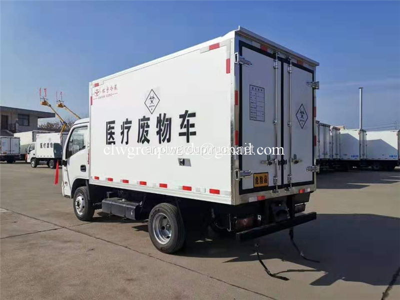 Yuejin البنزين سيارة نقل النفايات الطبية