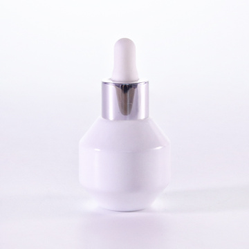 Special shape glass bottle with silver dropper