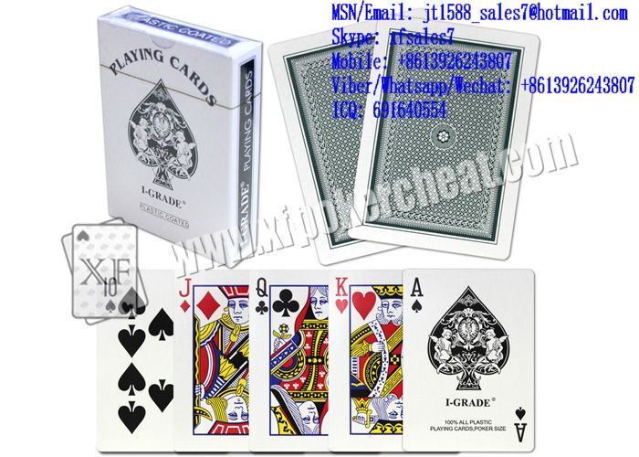 I-GRADE Plastic Playing Cards With Invisible Ink Markings For Lenses And Poker Scanner 