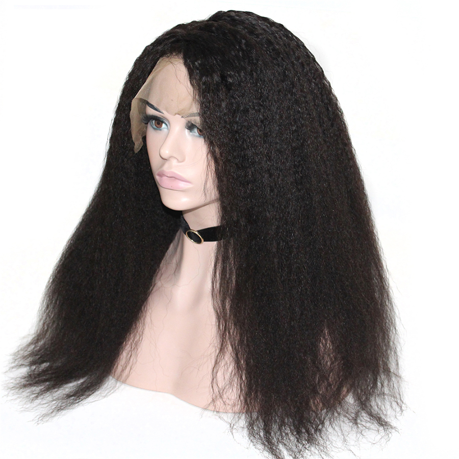 Lace Front Wigs Human Hair For Black Women Swiss Lace Long Style Kinky Straight Wigs With Baby Hair Brazilian Human Hair
