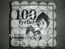 Hot Sale! Parafin wax White Tea Light Candle / Candles factory/Aluminum Tin