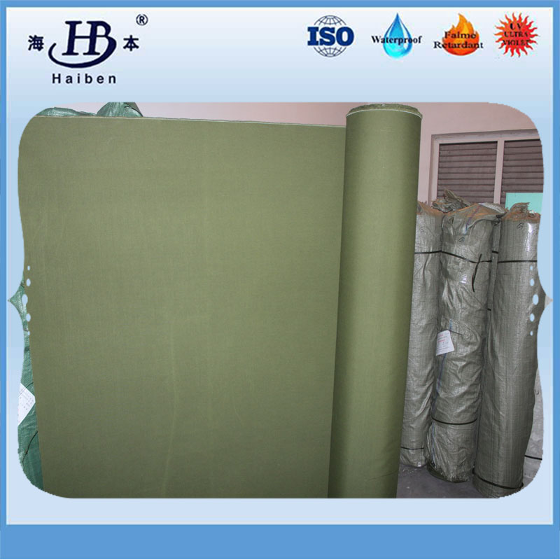 Heavy duty fire resistant waterproof canvas tarpaulin