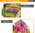 criança engraçada casa casa conjunto modelo brinquedo