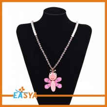 Cute Honeybee Shape Rhinestone With Resin For Women Necklaces