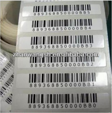 Custom barcode label,waterproof barcode label