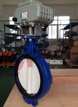 strong oxidant PTFE seat Fluorine butterfly valve