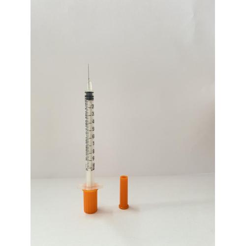 Precio barato jeringa de insulina médica estéril desechables 1ml