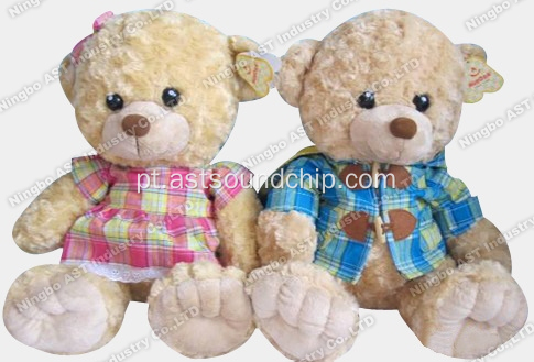 Teddy Bear Plush Toy, brinquedo recheado de pelúcia