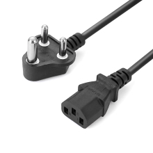 India Small South Africa C13 Locking Power Cord for Home Appliances