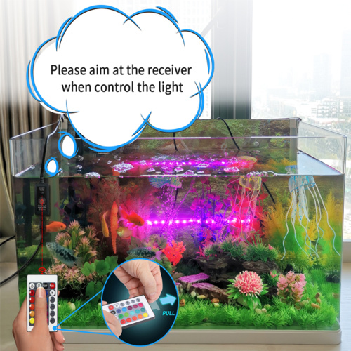 Underwater Fish Tank Light Waterproof RGB Color