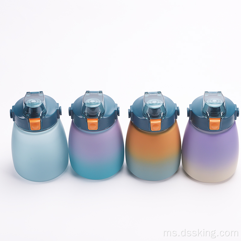 Kapasiti besar 1000ml Sukan botol DIY comel untuk perjalanan