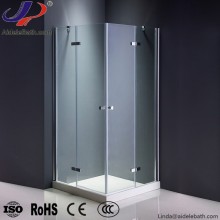 Square Frameless Hinge shower enclosure wet room single door shower room