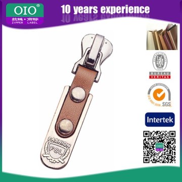 OIO Luggage Leather Zipper Puller In Metal Zipper