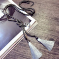 Fashion ketting knoop ketting figuur zijden kwast ketting