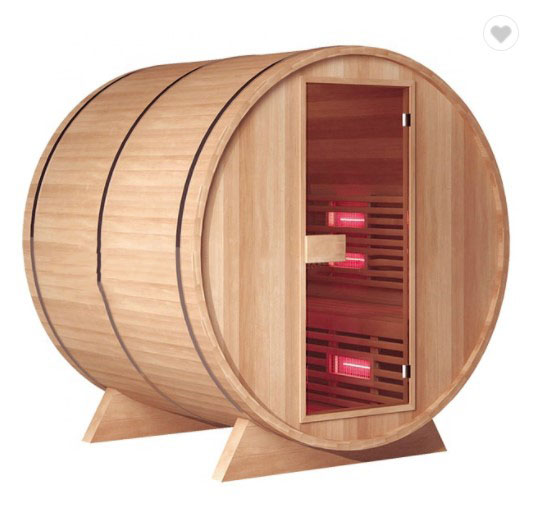 Barrel Infrared Sauna New Style Sauna Barrel Cedar Wood Outdoor Sauna