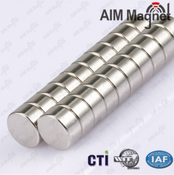 D12 x 4mm Zinc Button Neodymium Magnets