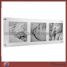 Rectangle Wall Mounted Lucite Picture/Poster Display Holder