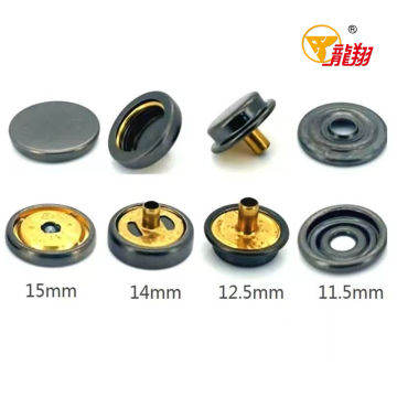 Invisible Brass Snap Fastener Set