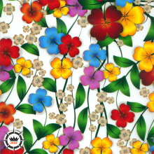TSAUTOP Flower Pattern Hydrographic Film 50CM Width